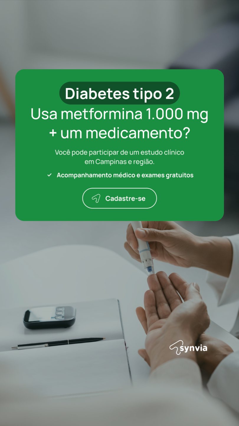 Diabetes tipo 2 · Campinas