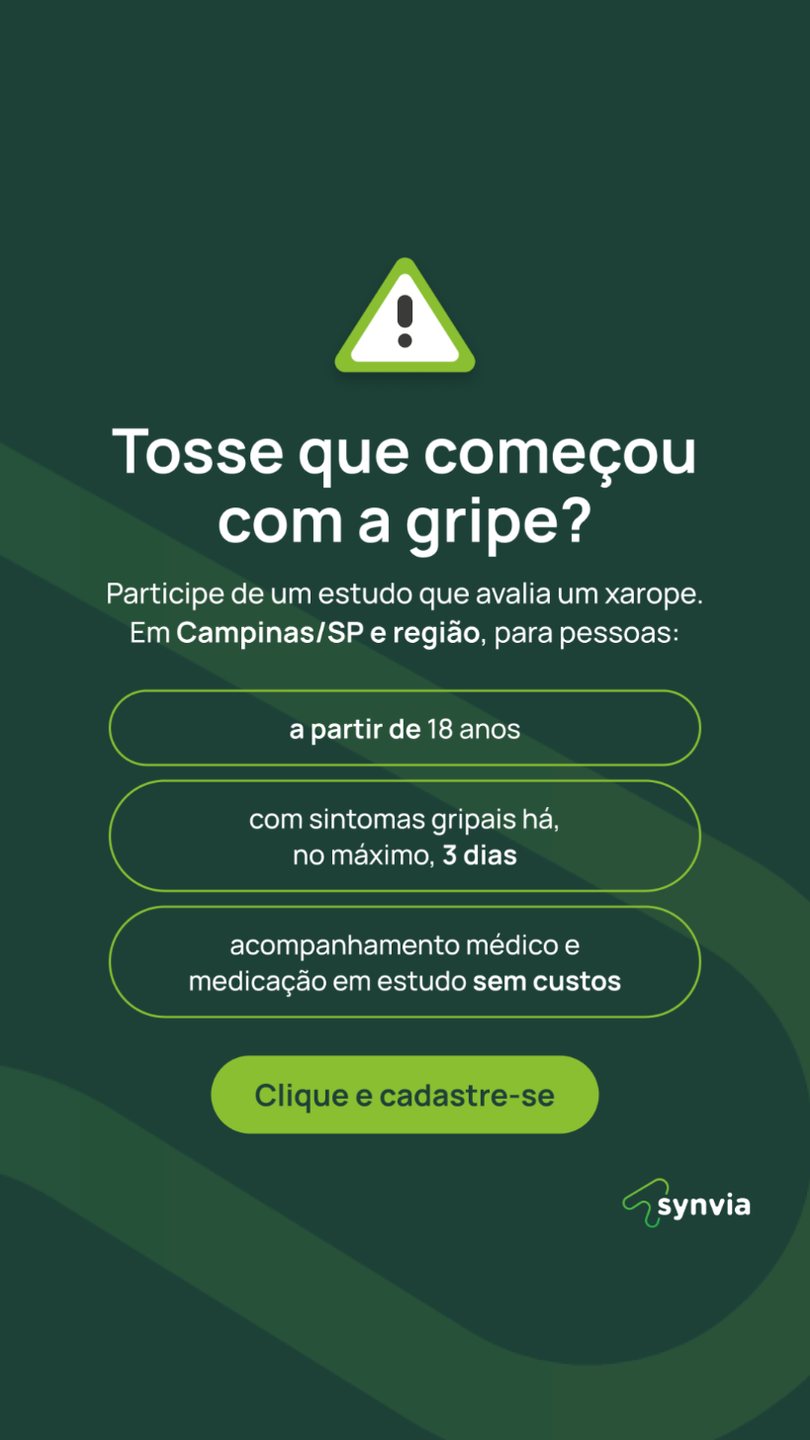 Tosse pós gripe · Campinas e SP