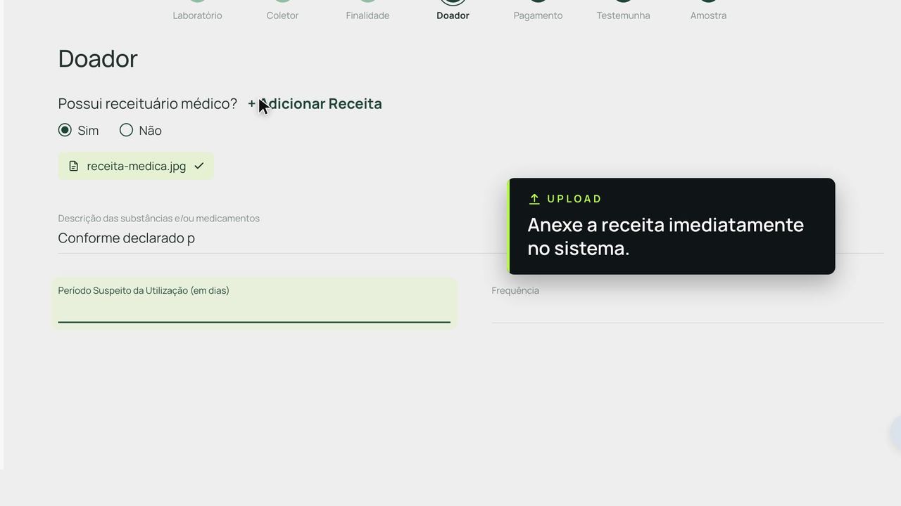 Módulo 06: como anexar o receituário médico